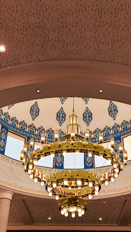 Mosque Chandeliers in Amman, Jordan