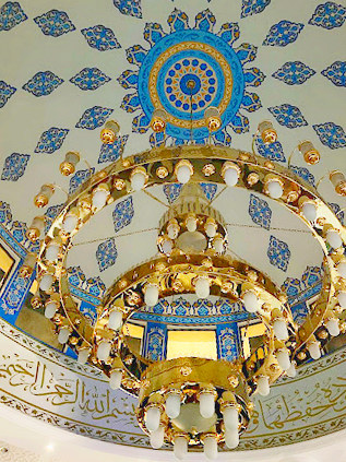 Mosque Chandeliers in Amman, Jordan