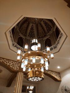 Mosque chandelier, 200 cm wide, 3 tiers