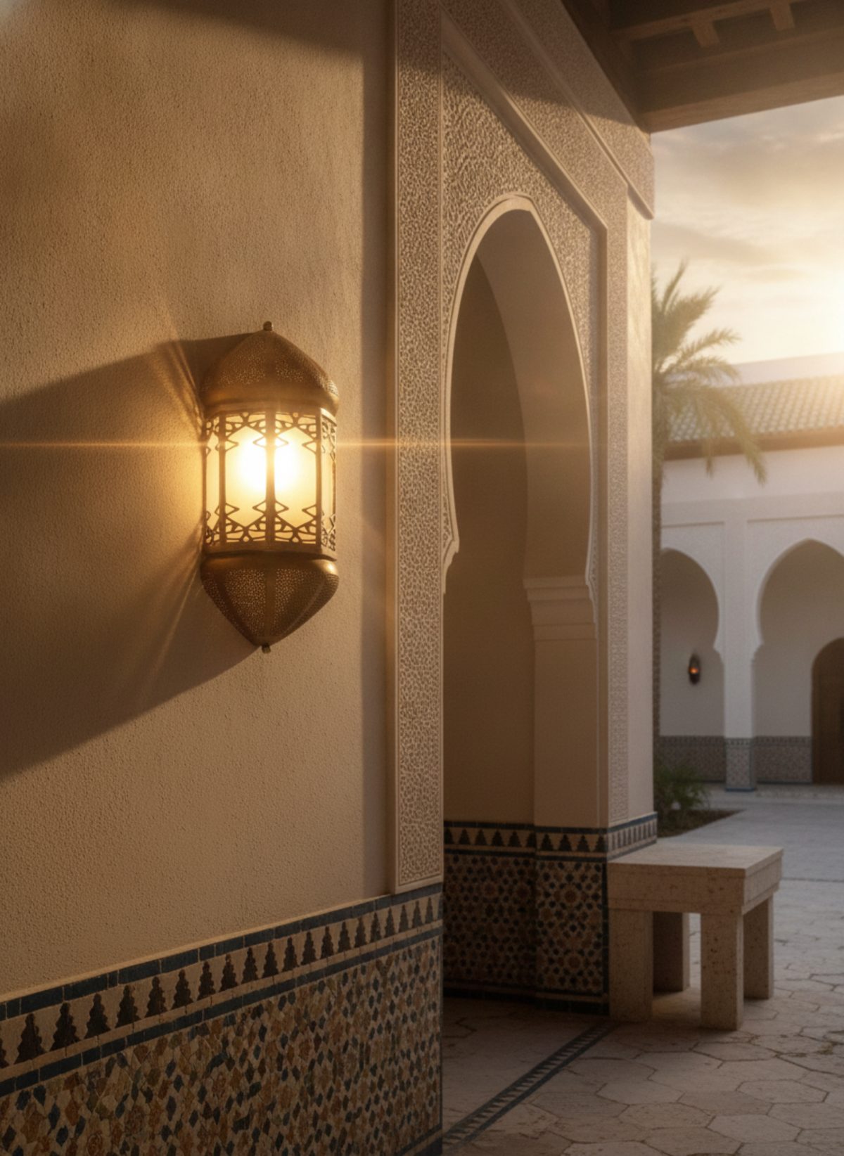 أبليك محراب وفانوس جداري إسلامي — ابليك محراب, أبليك زخرفي, مصباح جداري, Wall Light, Islamic Wall Sconce, Mosque Lighting, نجف, ثريا, ثريات, نجف سقفي, نجف معلق, نجف إسلامي, ثريات إسلامية, نجف عربي
